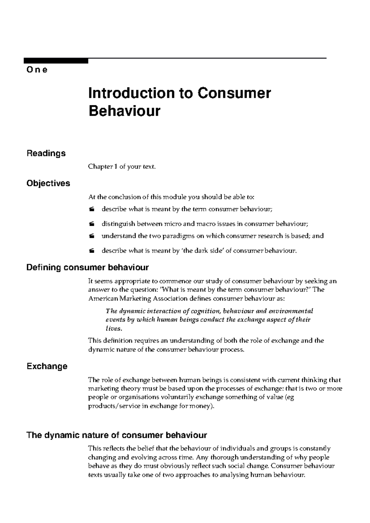 introduction essay about consumer behaviour