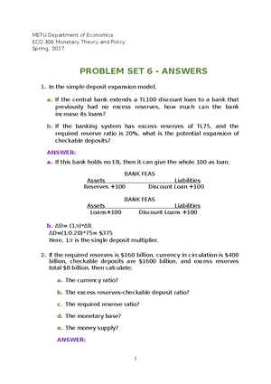 ECON 102 Exercise Set 1 - METU Department Of Economics ECON 102 Pınar ...