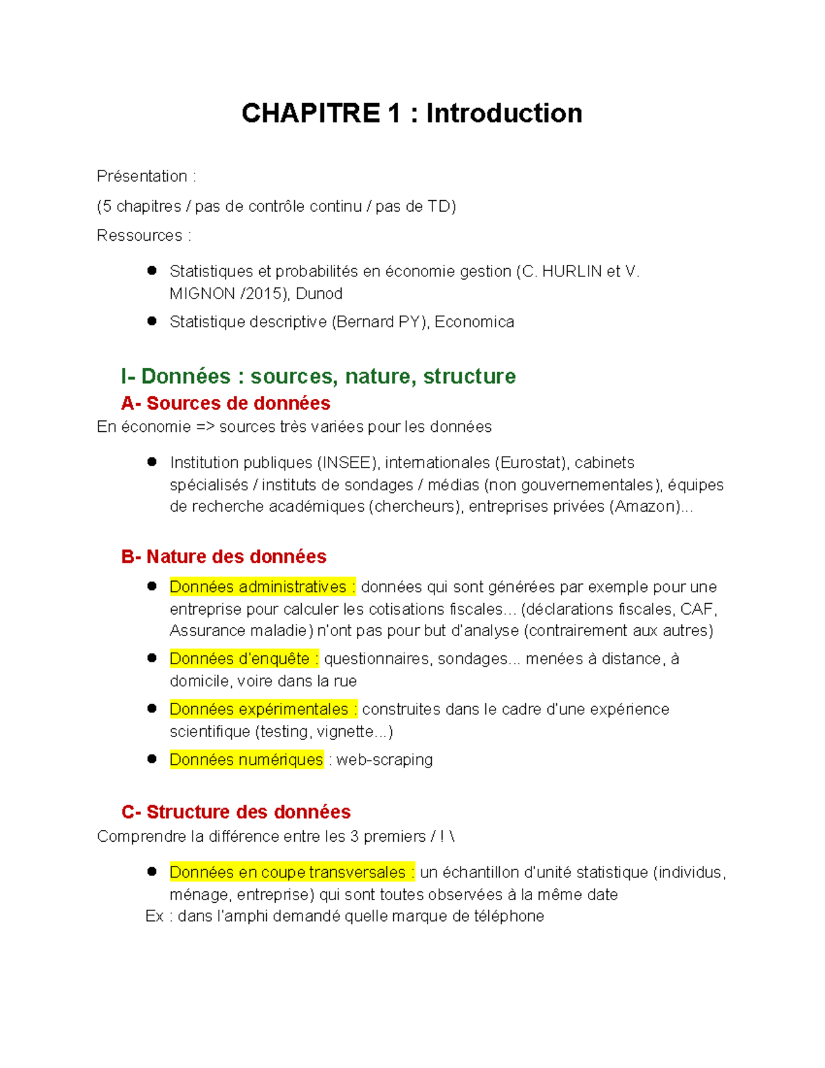 Introduction - Cours AITE - CHAPITRE 1 : Introduction Présentation : (5 ...