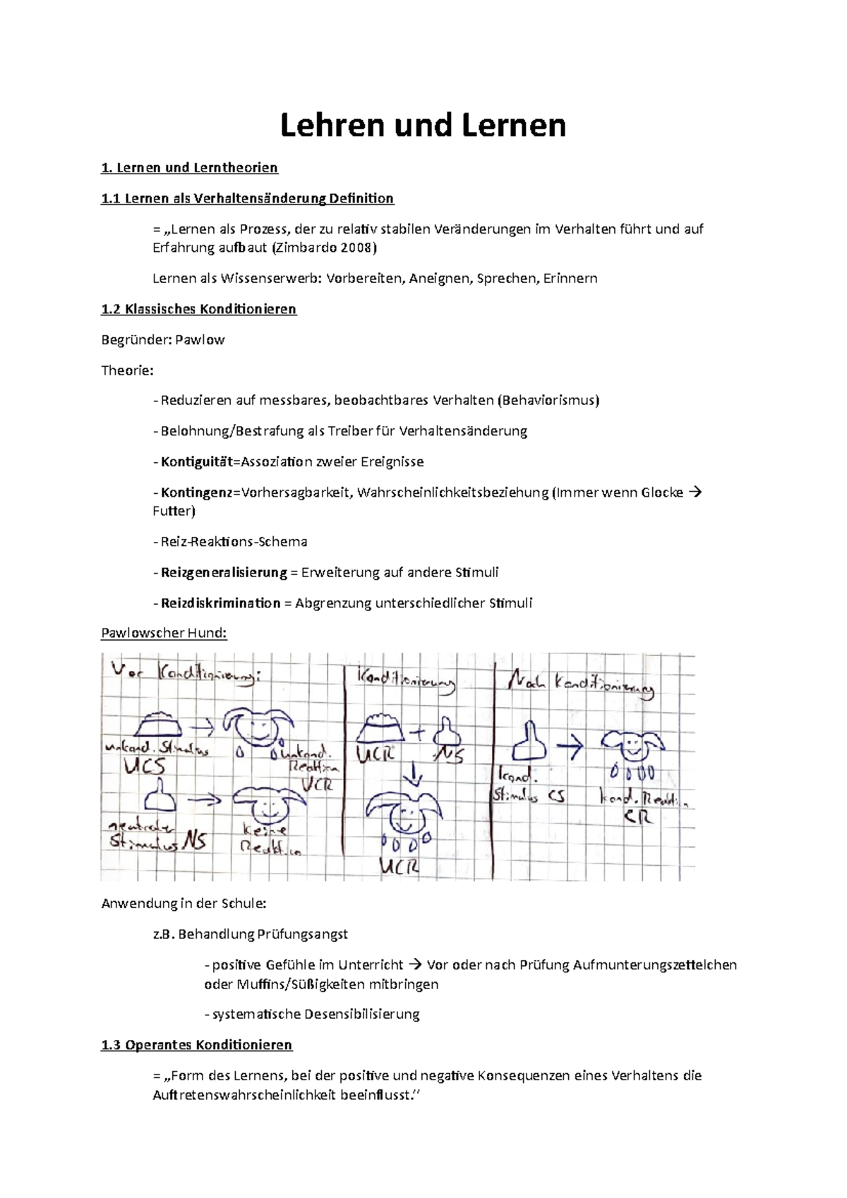 Lehren Und Lernen Psycho Examen Skript - Lehren Und Lernen Lernen Und ...