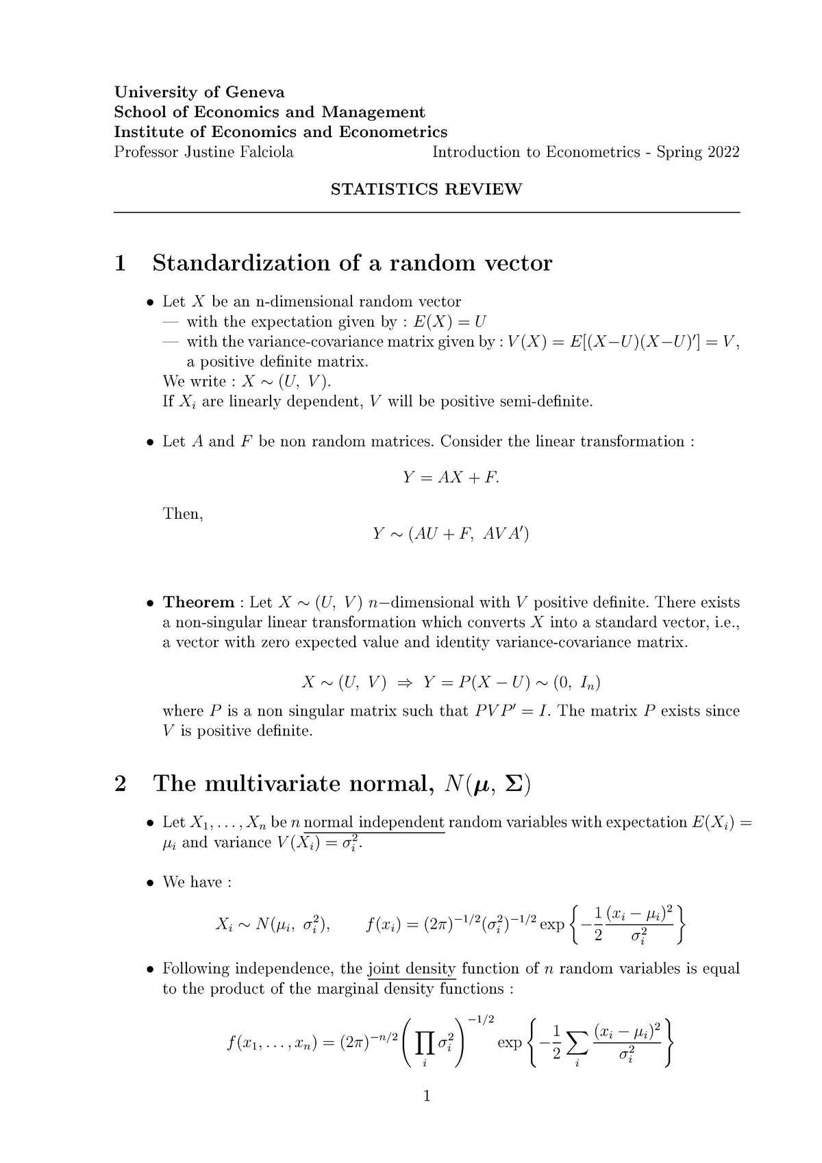 phd statistics university of geneva