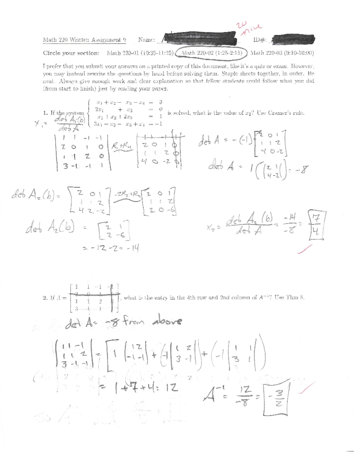 math-220-written-9-math-assignment-name-circie-your-section-mb-232