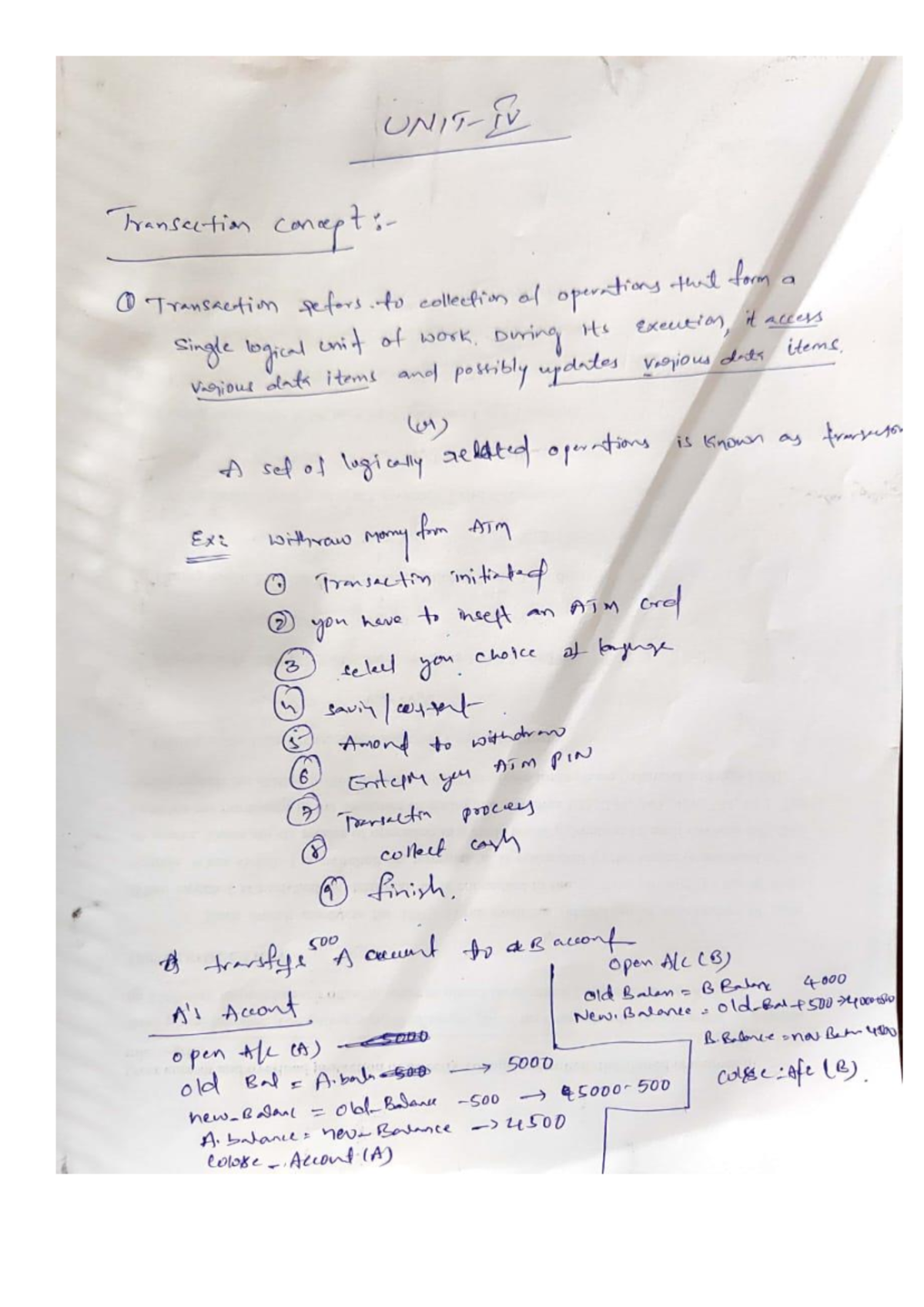 Transacntion State - Transaction I Transaction pefors to collection of ...