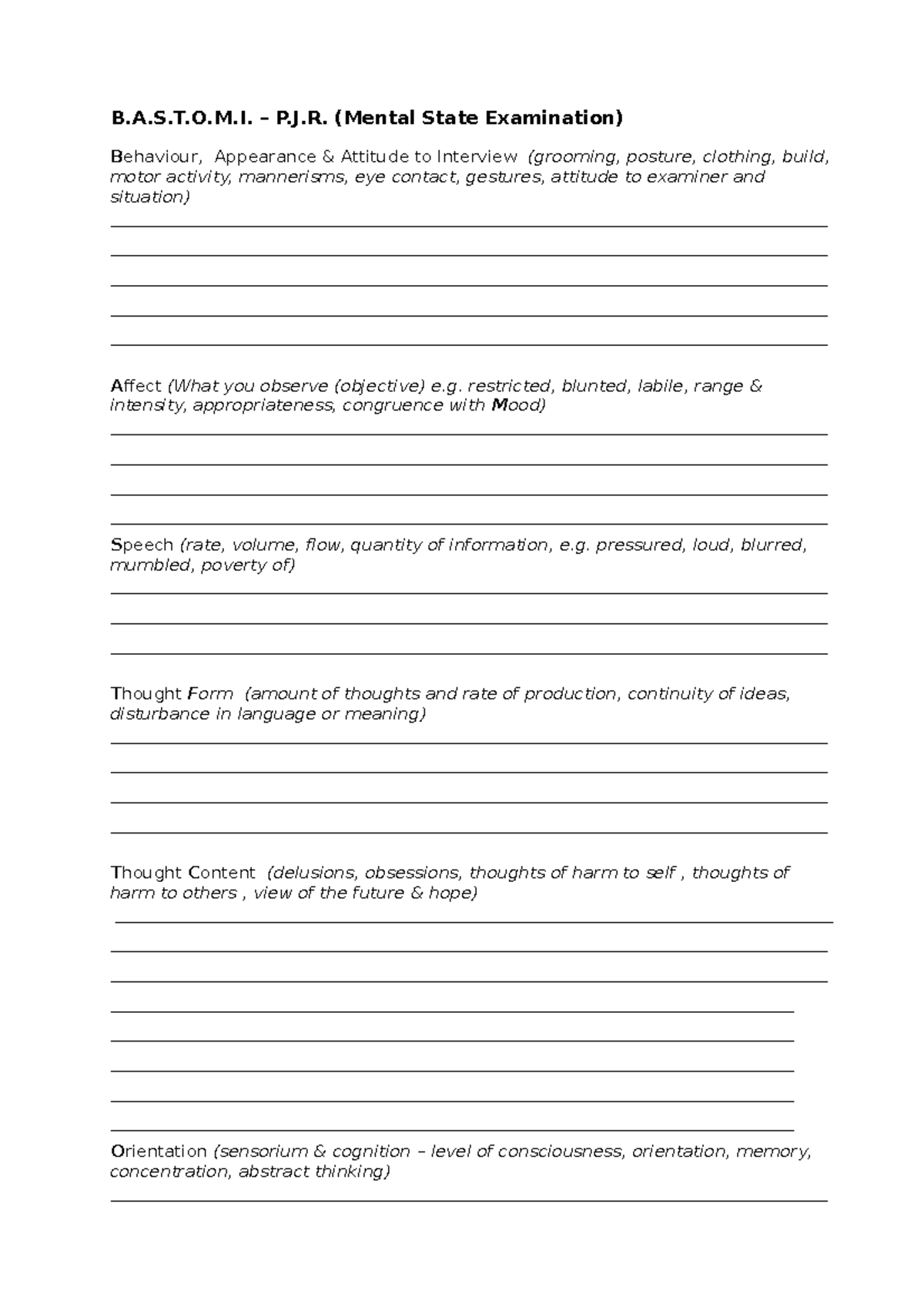 Study of appearance picture