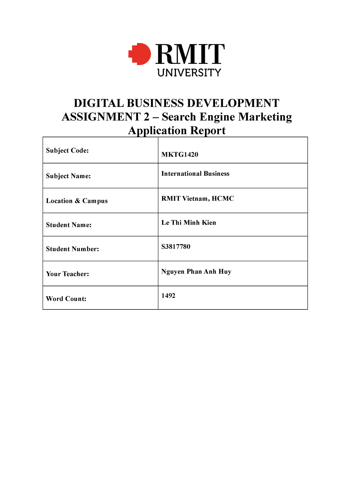 digital business development assignment 3