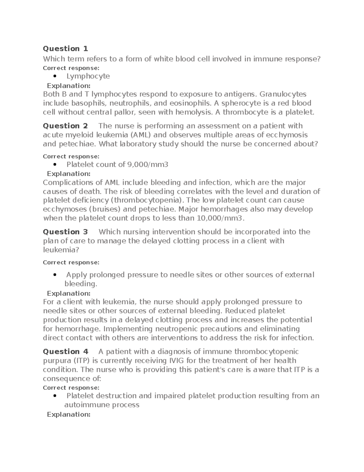 Chapter 30 Management Of Patients With Hematologic Neoplasms ML7 Prepu ...