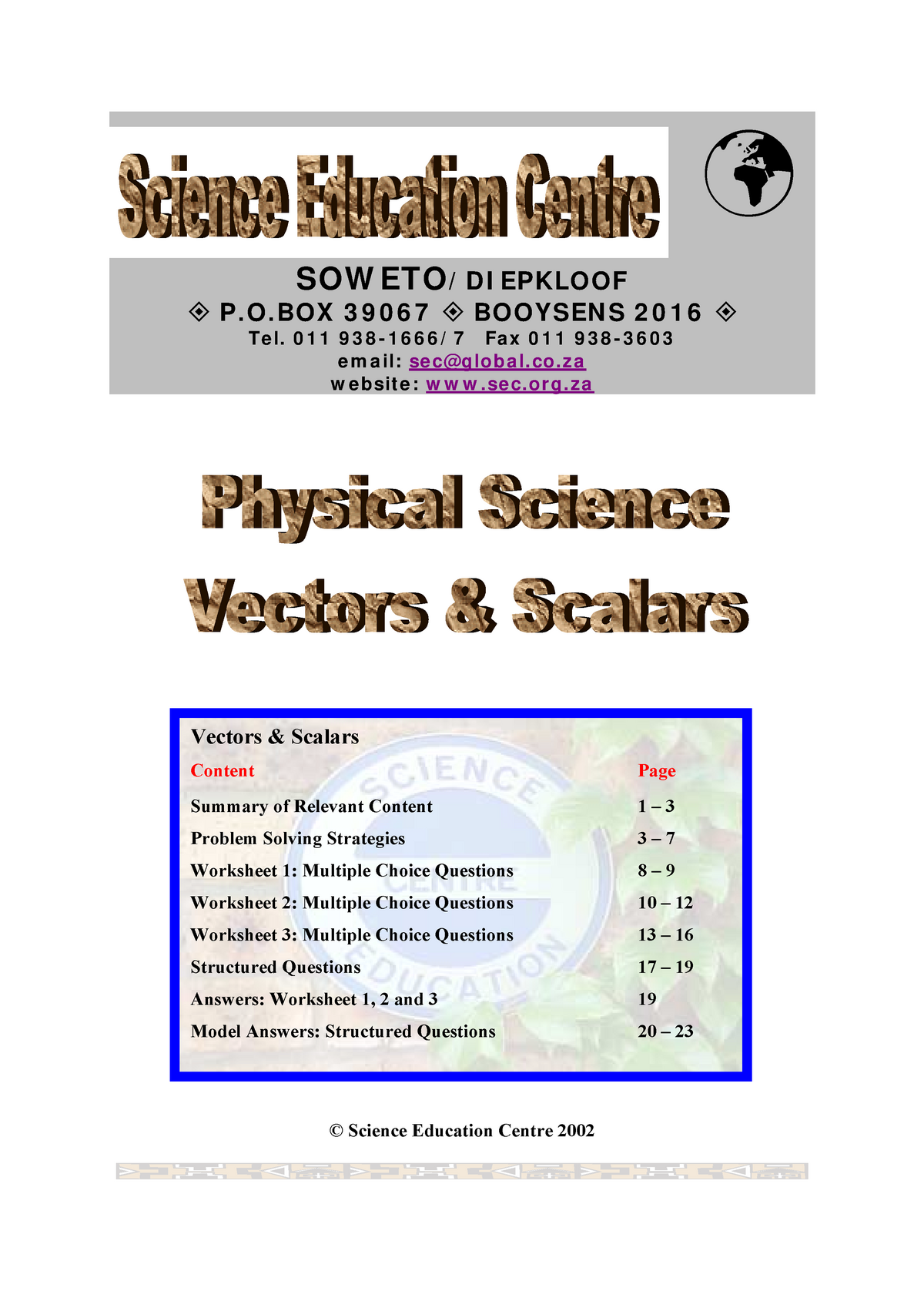 Vectors-scalars -F This is a question bank for the list of questions ...