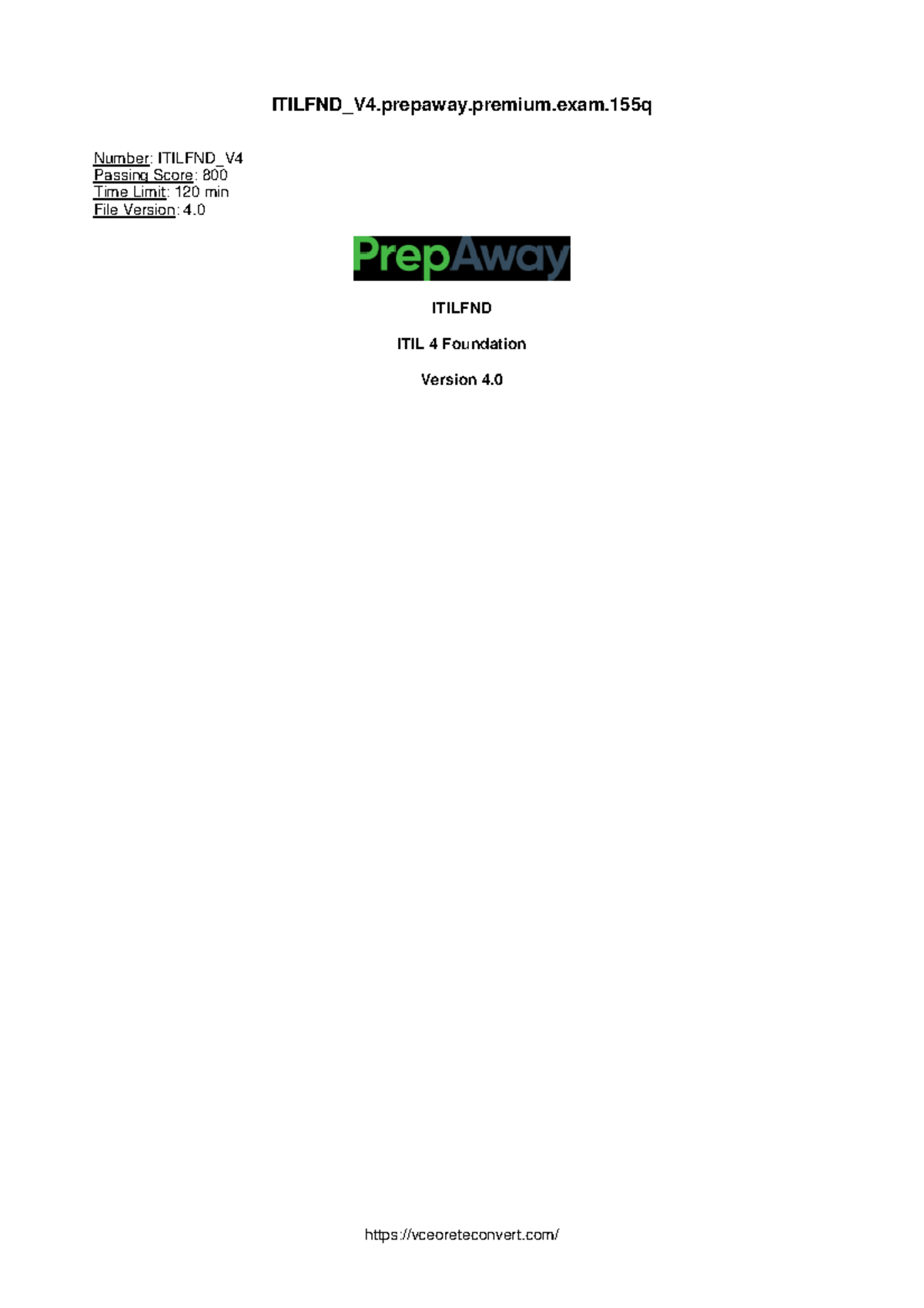 Itilfnd V4.prepaway.premium.exam.155q-.pdf · Version 1-1 - IT Bussiness ...