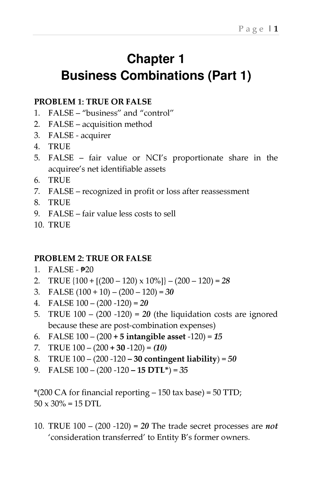 SOL.-MAN. Chapter-1 BUS - Chapter 1 Business Combinations (Part 1 ...