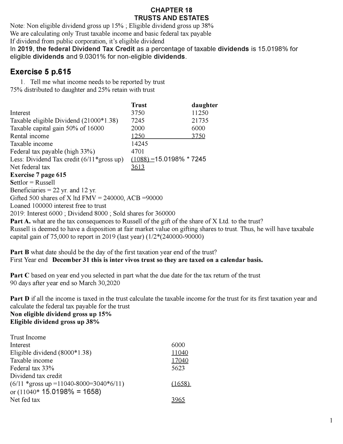 Chapter 18 pt2 Trusts AND Estates CHAPTER 18 TRUSTS AND ESTATES Note