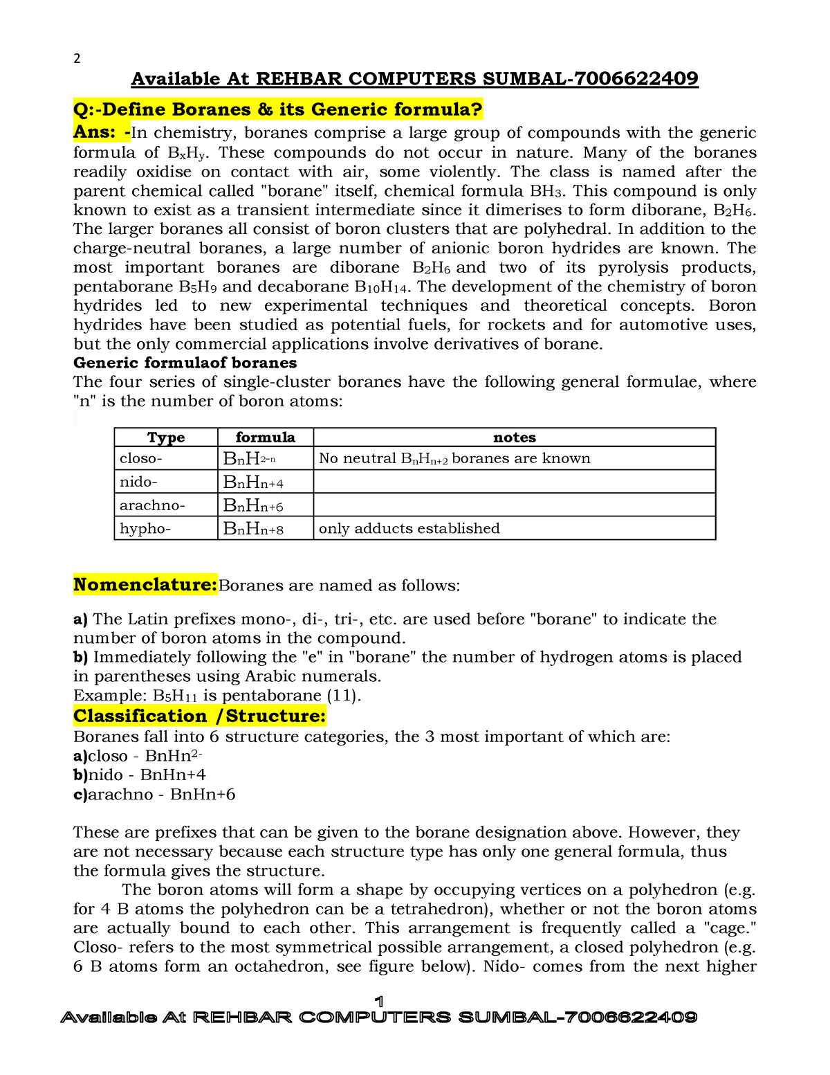 BG 3rd Sem Chemistry 1 - Available At REHBAR COMPUTERS SUMBAL- Q ...