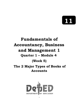 4 Q1 FABM 1 - Fundamentals Of ABM Module 4 For First Quarter - 11 ...