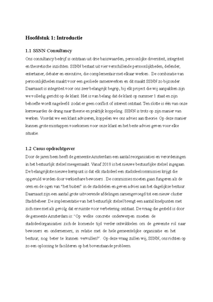 Analyse Gemeente Amsterdam Hoofdstuk 1 Introductie 1 Ssnn Consultancy Ons Consultancy Bedrijf Is Studeersnel