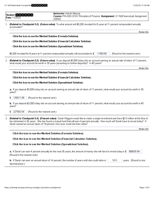 Fin 320 Snhu Finance 320 Studocu