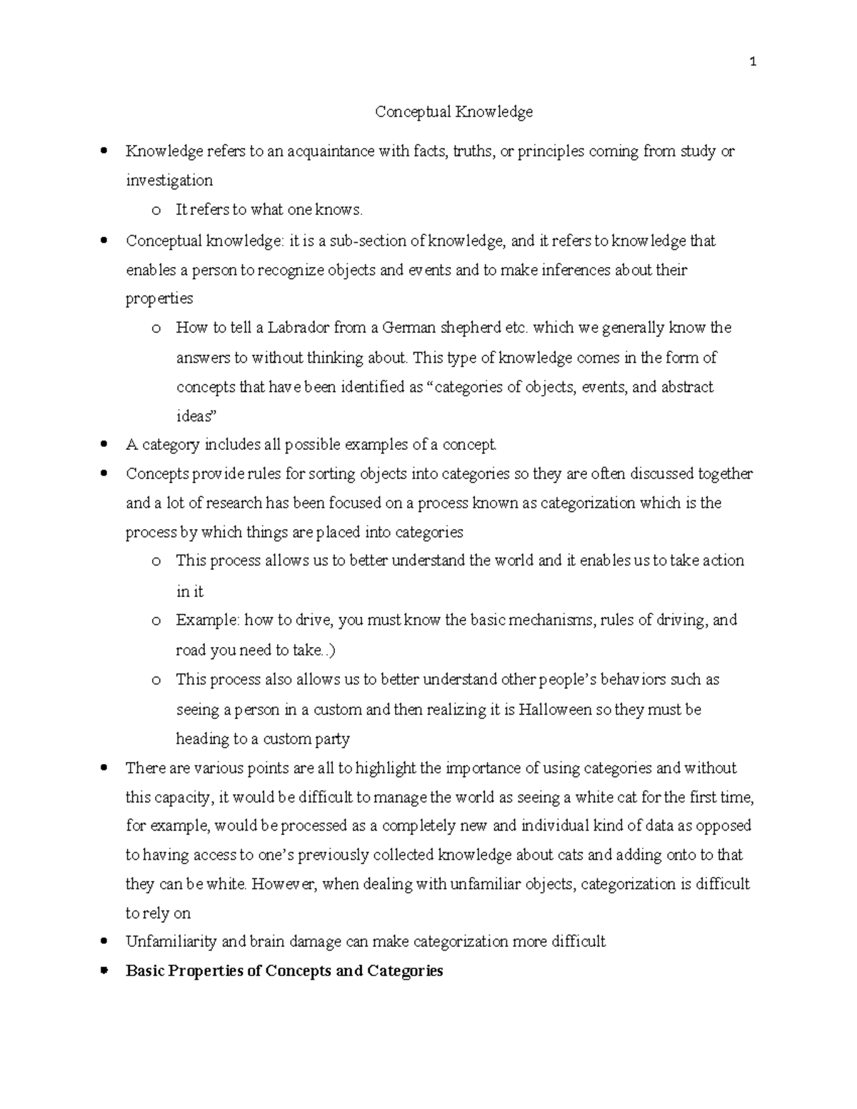 Conceptual Knowledge - Conceptual knowledge: it is a sub-section of ...