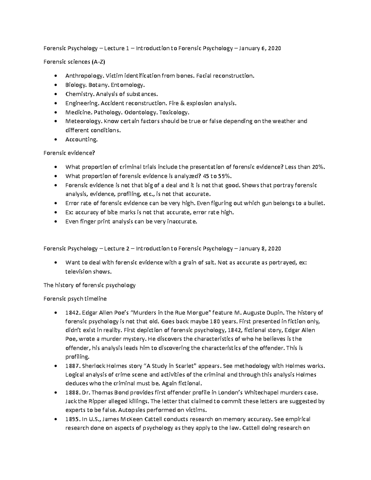 Forensic Psychology Lecture 1 And 2 Warning Tt Undefined Function 32 Warning Tt Undefined 1769