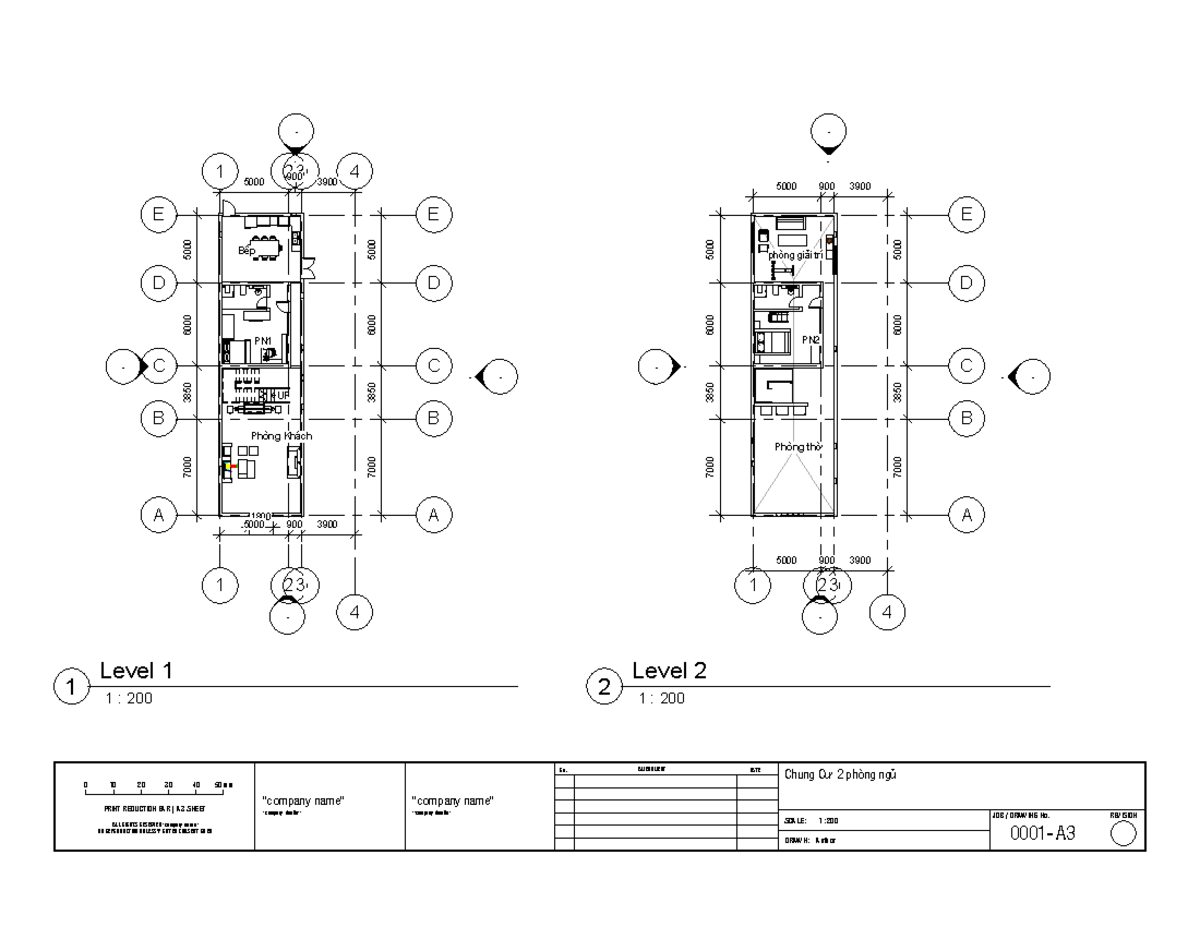 Bản vẽ 2pn 3pn - oke luôn - UP - 1 1 2 2 3 3 4 4 A A B B C C D D E E ...