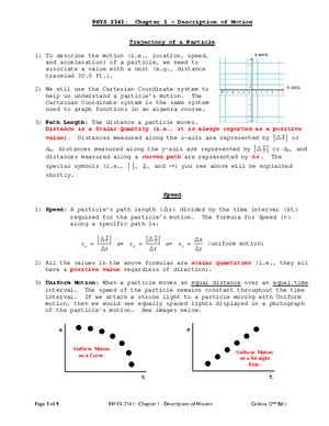 Chapter 3 - Motion in a Plane - In Chapter 3, we will study the motion ...