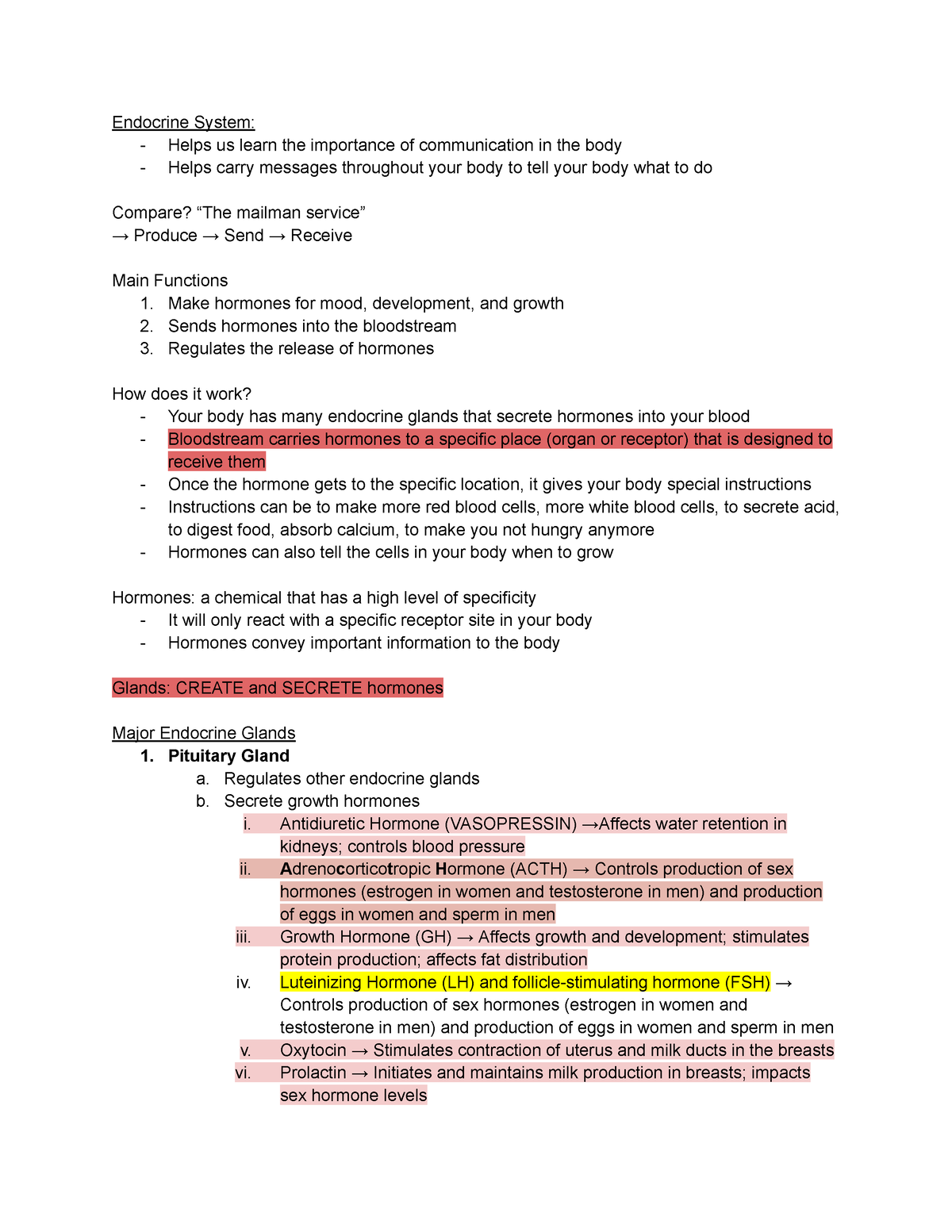 Health Services: Communcation - Endocrine System: Helps us learn the ...