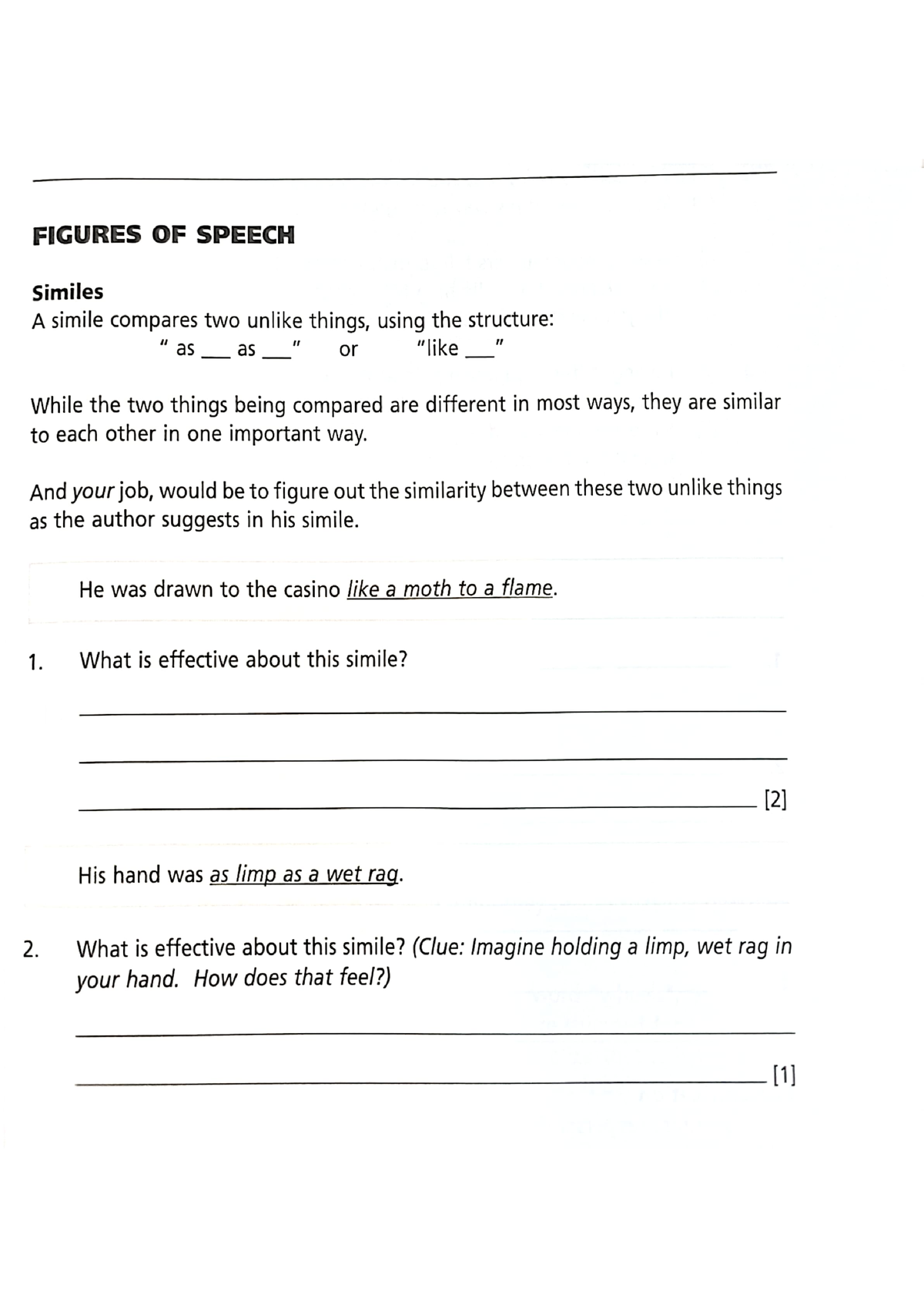 speech writing o levels