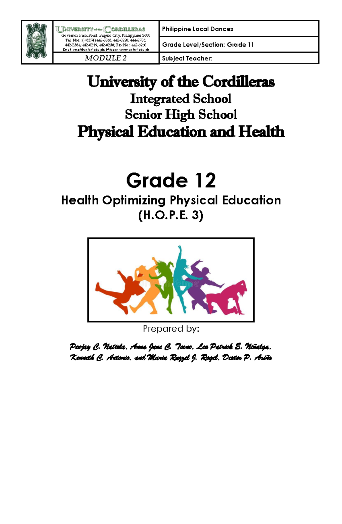473722583 HOPE 3a Dance Module 2 Safety and Health Benefits of Dance ...