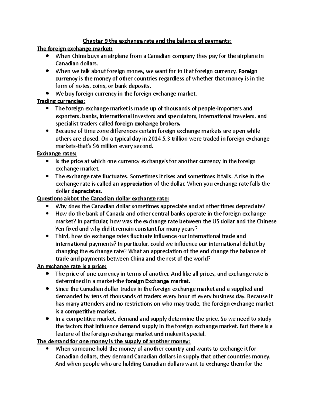 Chapter 9 the exchange rate and the balance of payments - When we talk ...