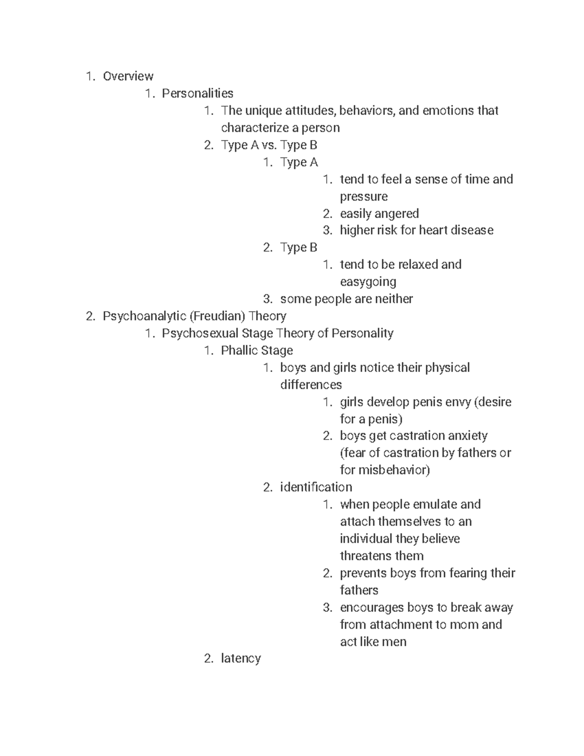 Ch. 10 Personality - Overview Personalities The Unique Attitudes ...