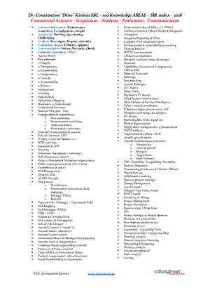 1.1SBL Revision Notes - Acca - ACCA - SBL Strategic Business Leader ...