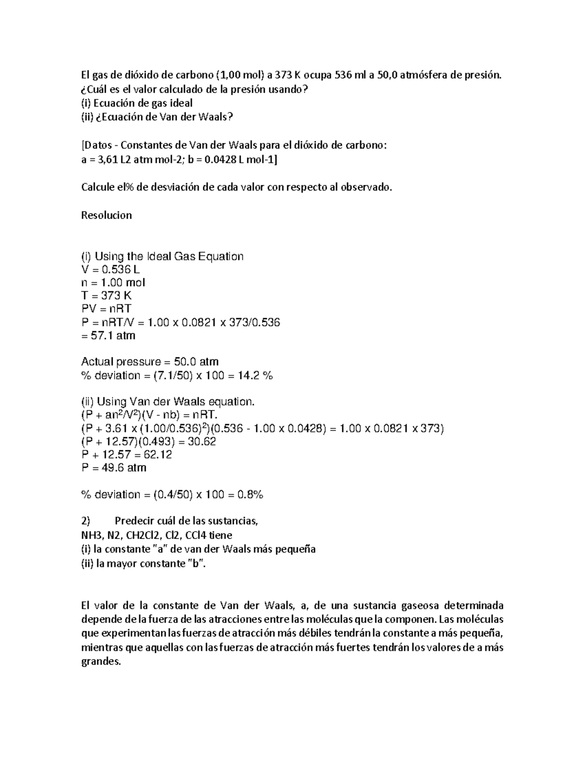 Ejercicios Gases Termodinamica Studocu