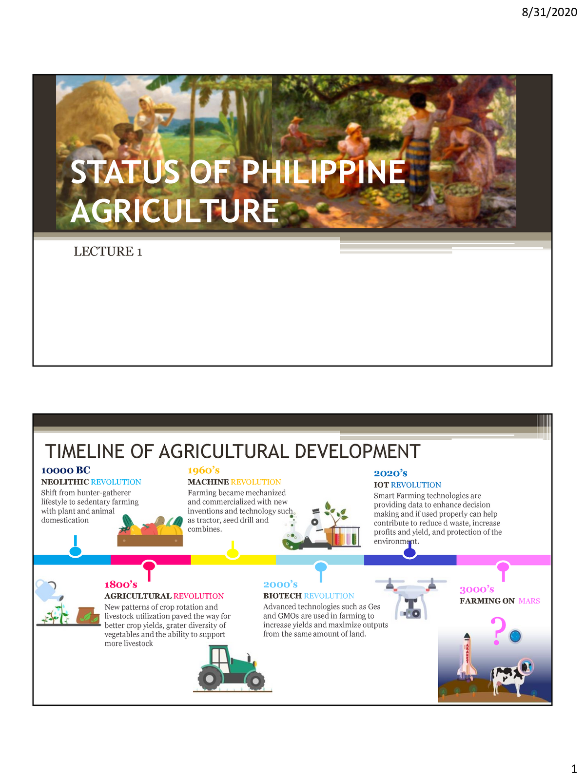 history of agriculture in the philippines essay