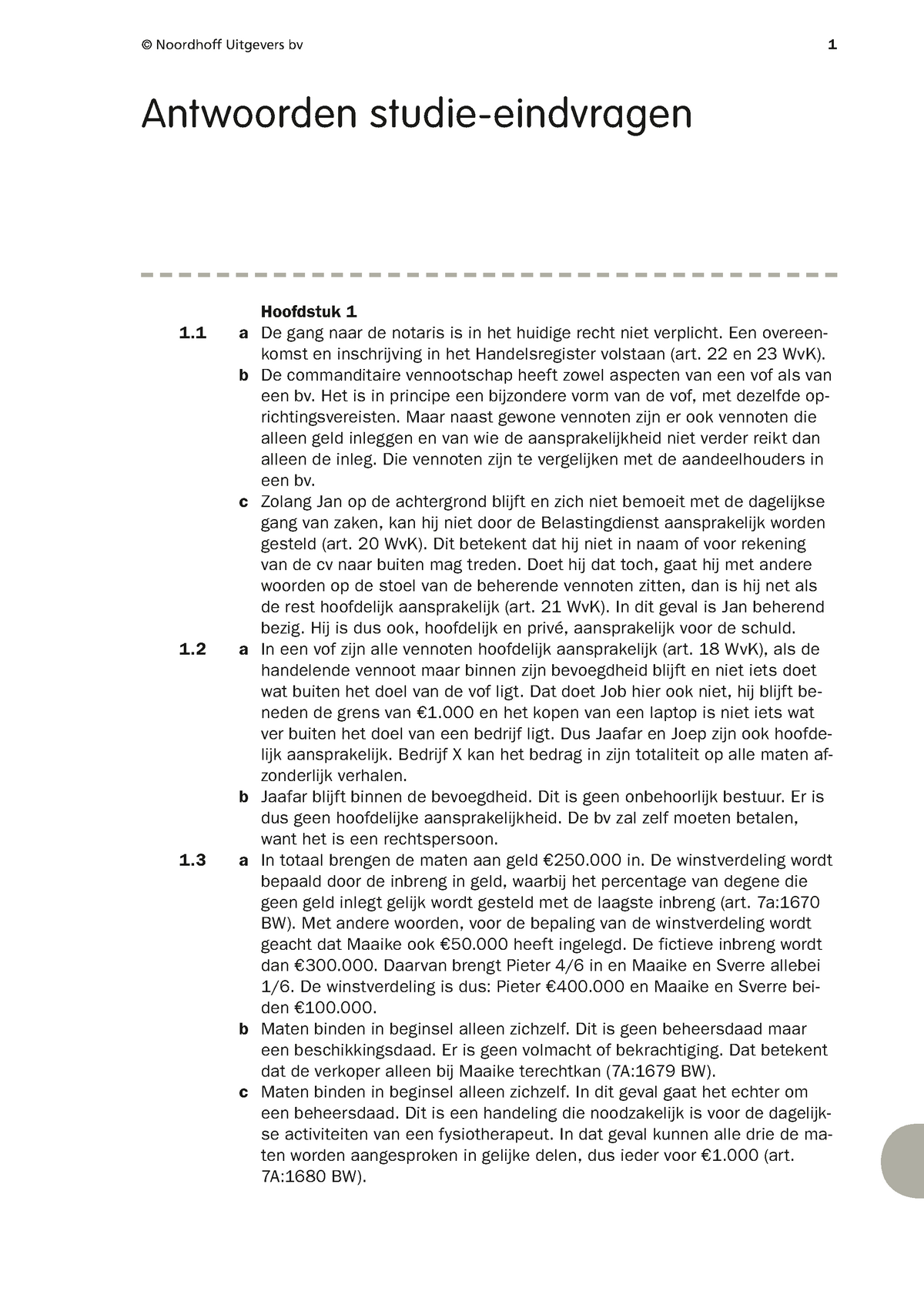 Studievragen Antwoorden Hoofdlijnen Nederlands Recht 13e Druk ...