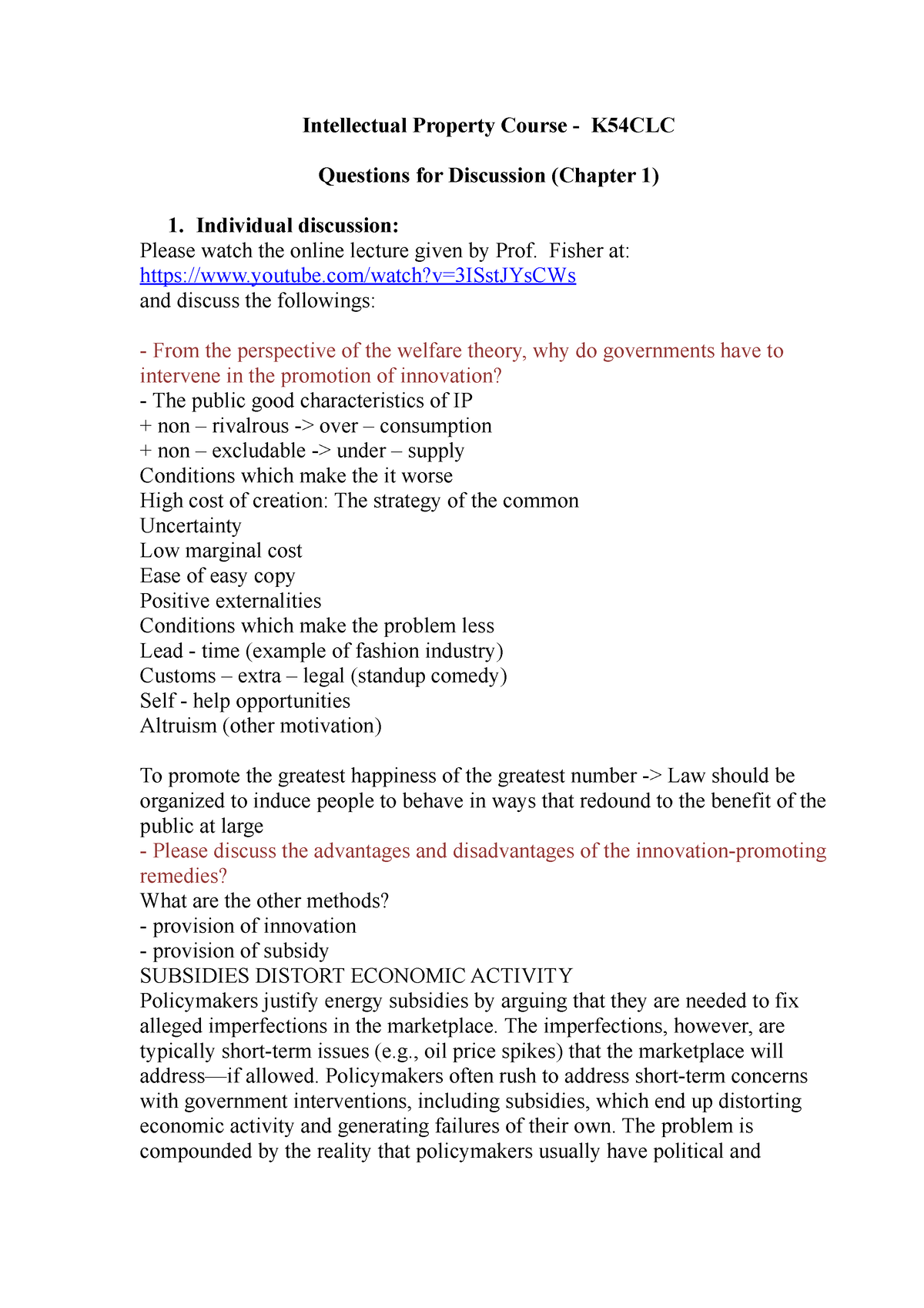 questions-for-discussion-ch1-intellectual-property-course-k54clc