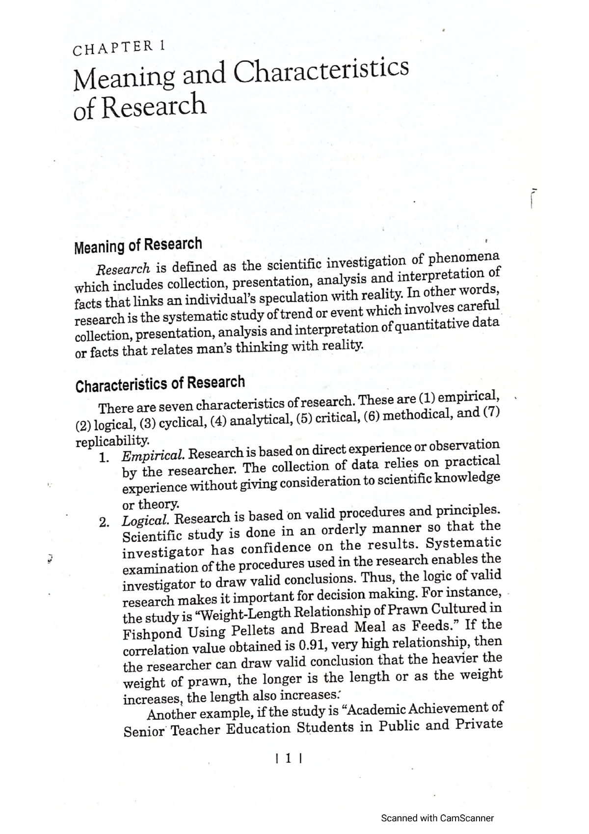 accounting research study definition