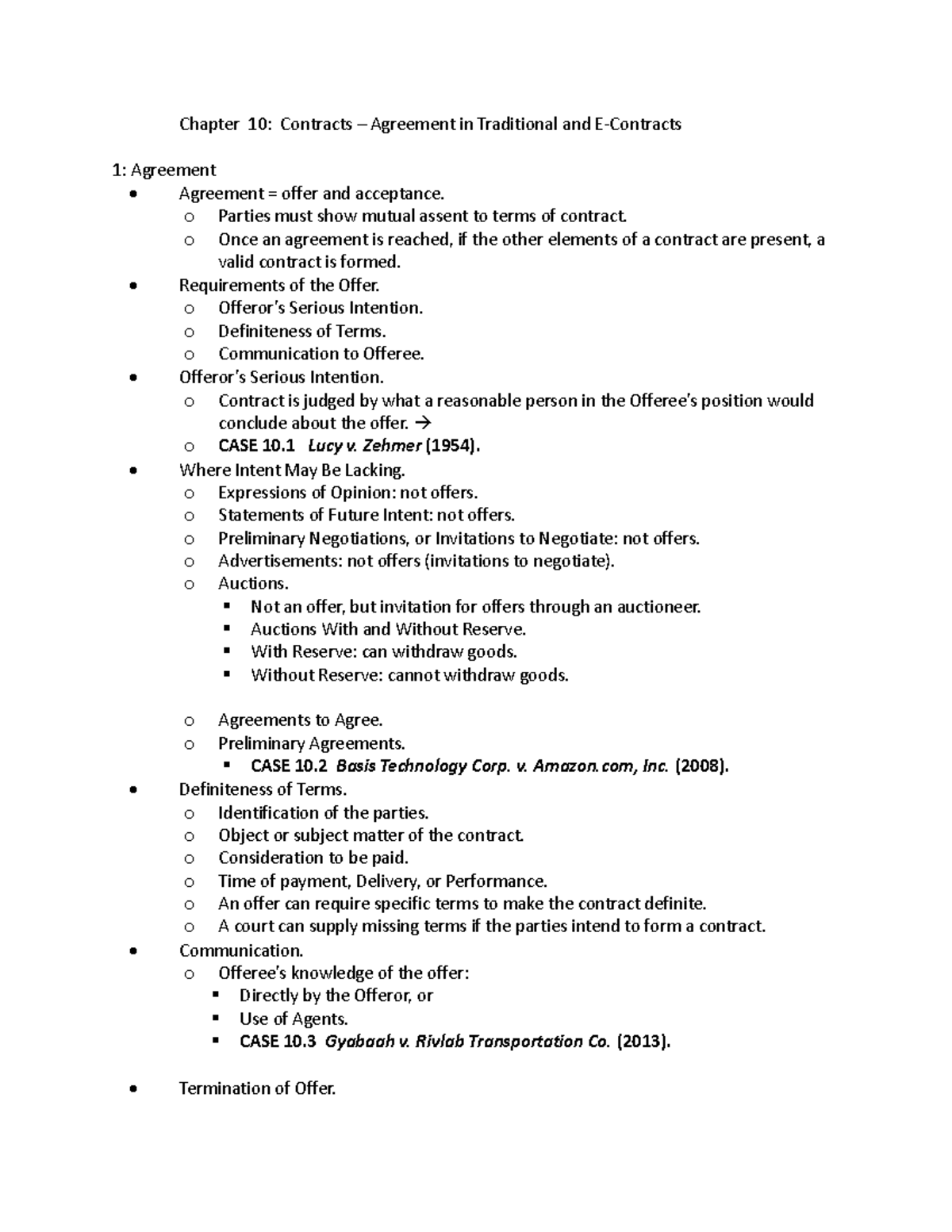 assignment worksheet 12.2 agreement in e contracts