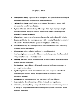 Chapter 1 - Chapter 1 Science of human development- the science that ...