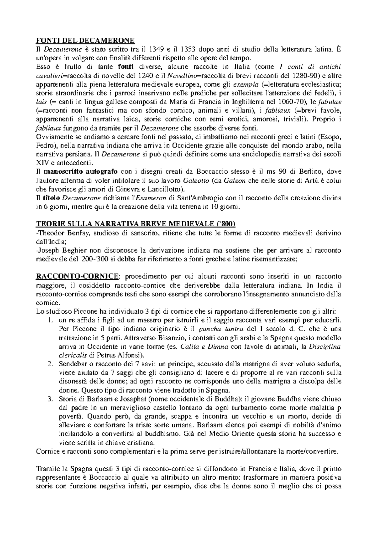 Chichibio Cuoco Riassunto Breve 10 Righe