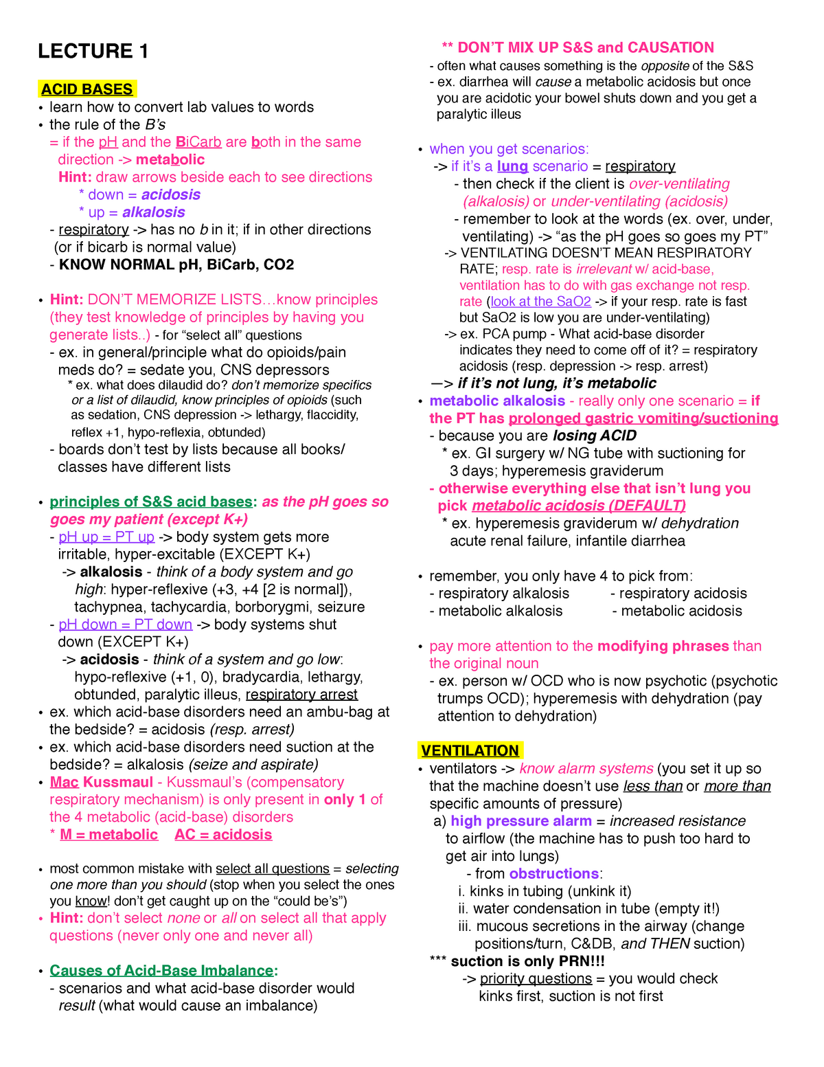 Free Printable Nclex Study Guide