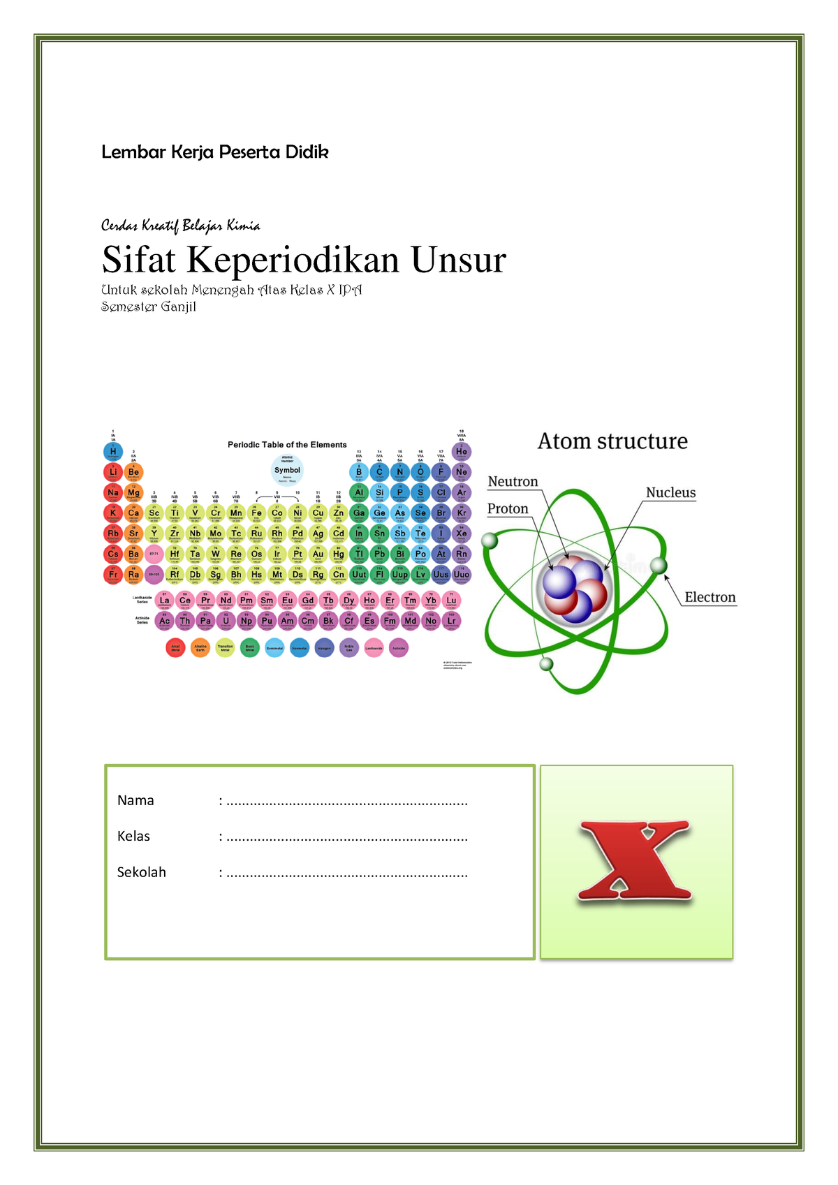 Jawaban Lks Sifat Keperiodikan Unsur Lembar Kerja Peserta Didik Cerdas Kreatif Belajar Kimia 3184