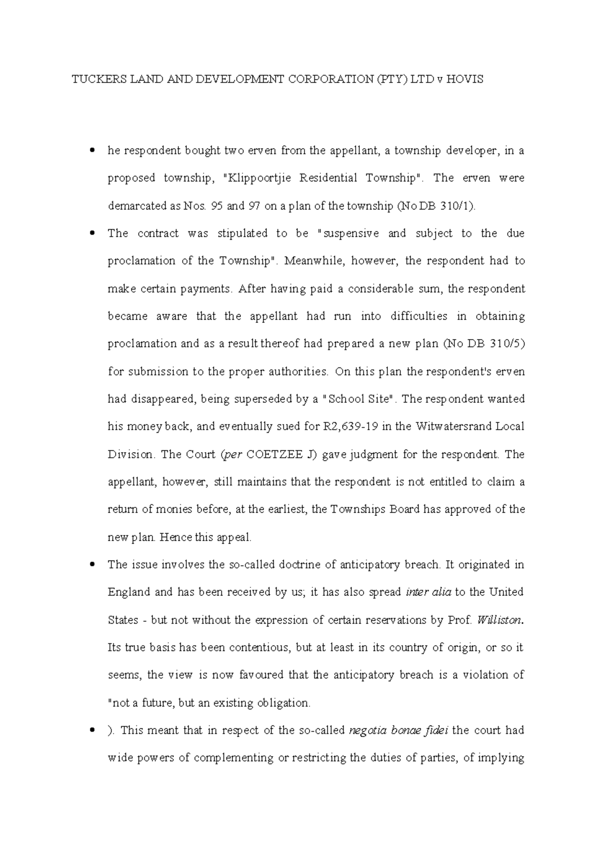 Tuckers LAND AND Development Corporation TUCKERS LAND AND DEVELOPMENT