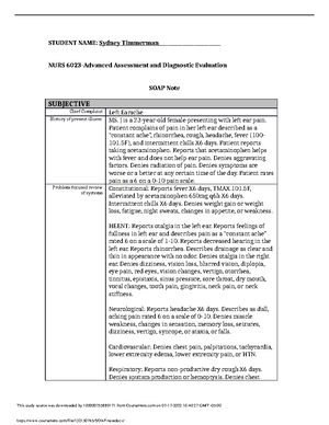 Head to Toe Assessment Script - NR 304 Health Assessment II Head to Toe ...