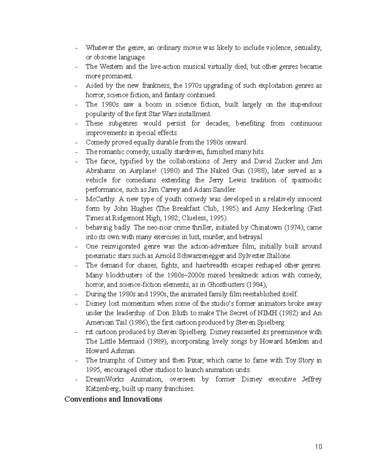 Chapter Twenty Eight Outline pg.10 - Whatever the genre, an ordinary ...