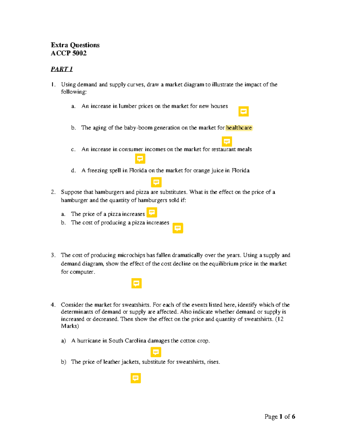 3. microextra 04S - Notes - Extra Questions ACCP 5002 PART I Using ...