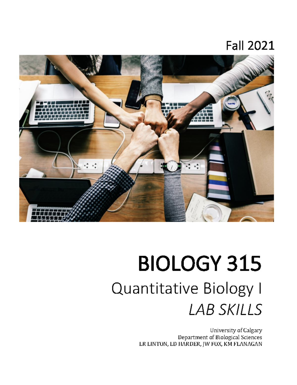 BIOL 315 Lab Manual F21 - BIOL 315 - UCalgary - Studocu