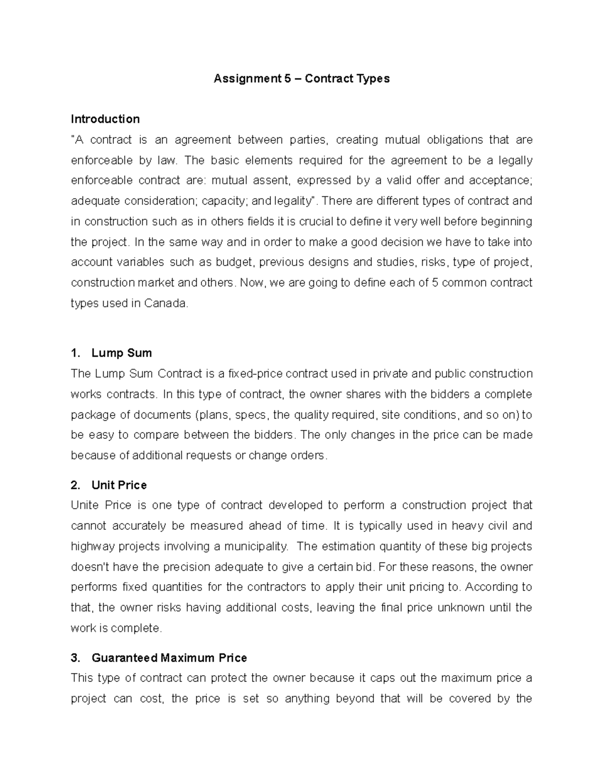 contract-documents-assignment-5-contract-types-introduction-a