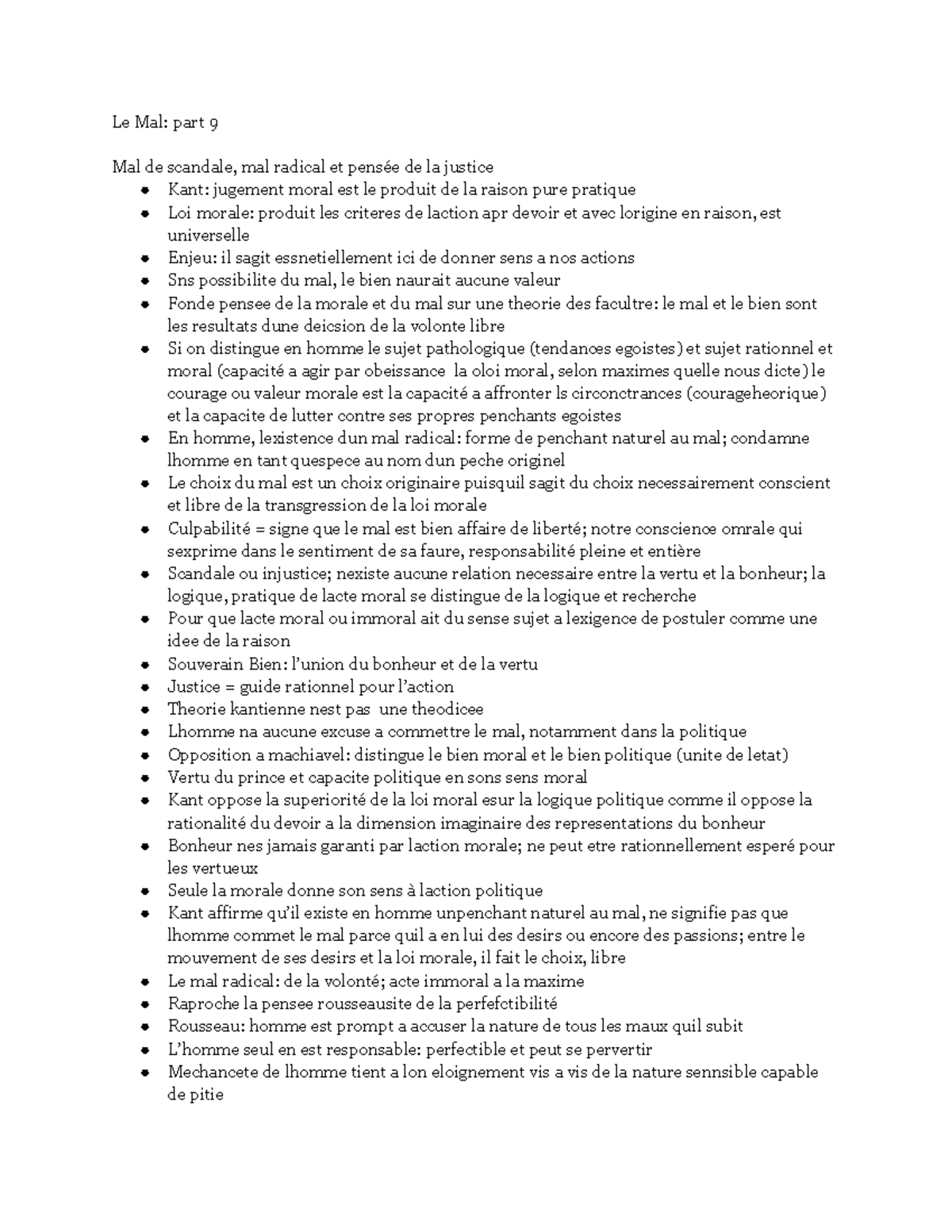 Le Mal part 9 - Notes on Le Mal reading - Le Mal: part 9 Mal de ...