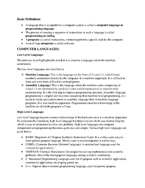 Outline - program learning outcomes - Issues With Unstructured ...