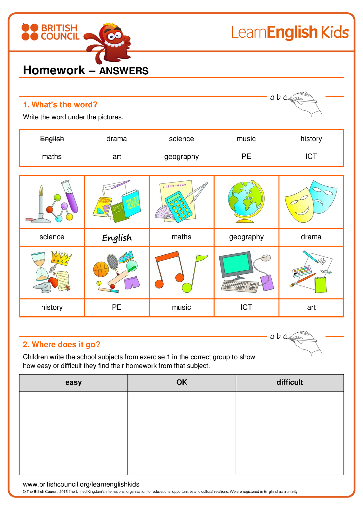 british council homework problems