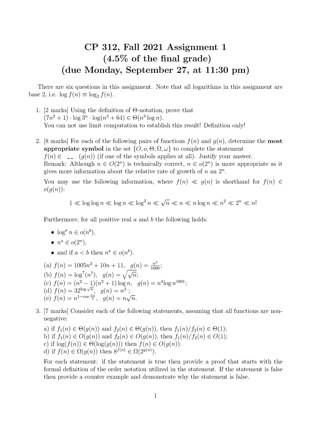 solved assignment 1 code 312