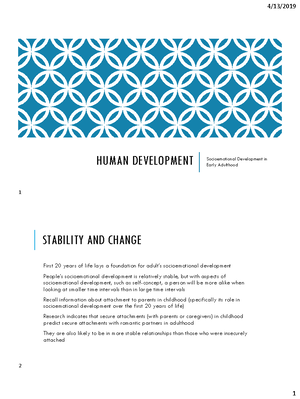 Theories of development - Studocu