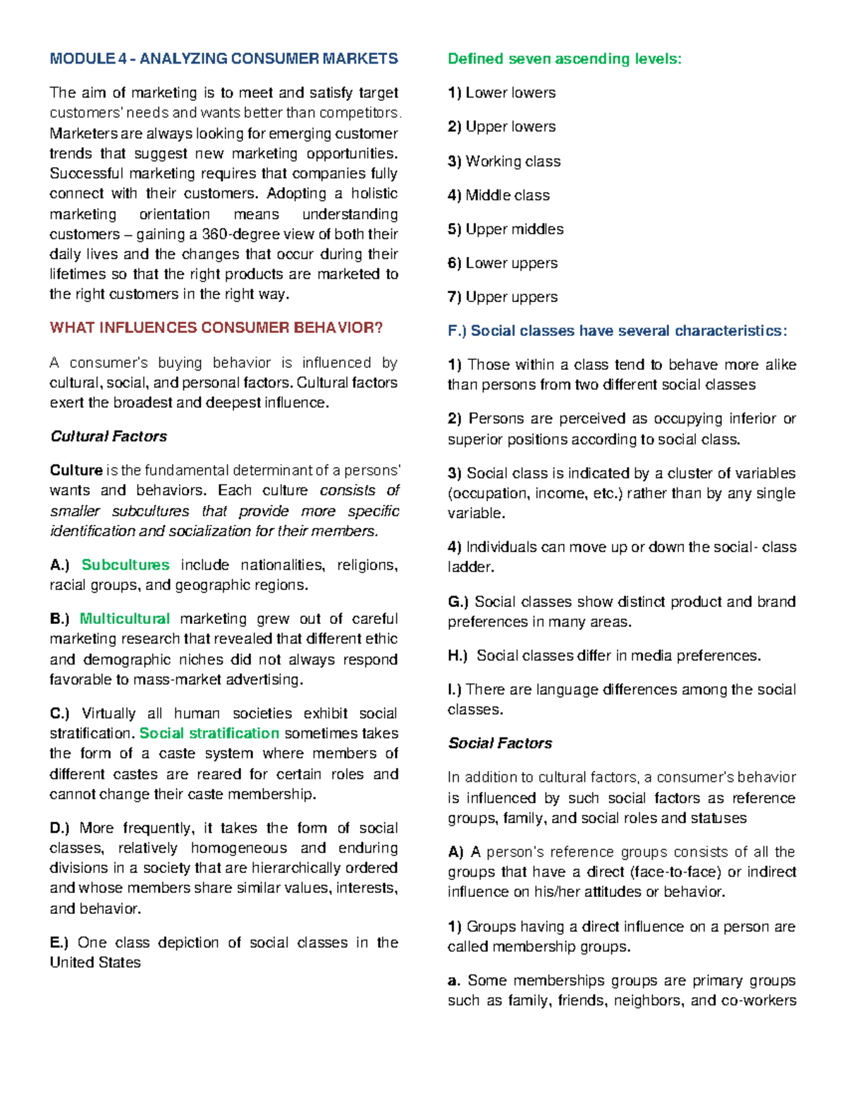 Module-4-Marketing - Dsadadadasdsadadasdsadadas - MODULE 4 - ANALYZING ...